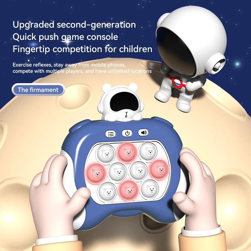 Push It Fidget Game Console Quick Press Stress Relief Toy for Finger Anxiety Upgraded Squeeze Game for Reflex Training Focus