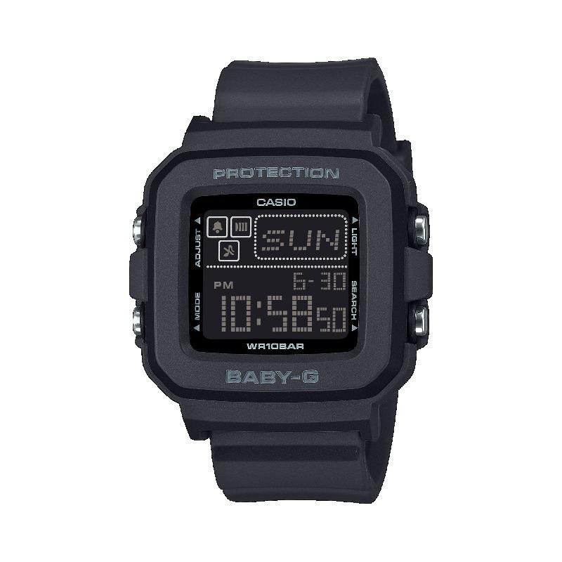 

Casio Baby-G Women s Resin 100M Water Resistant Shock Resistant Alarm Quartz Watch BGD-10-1 чёрный