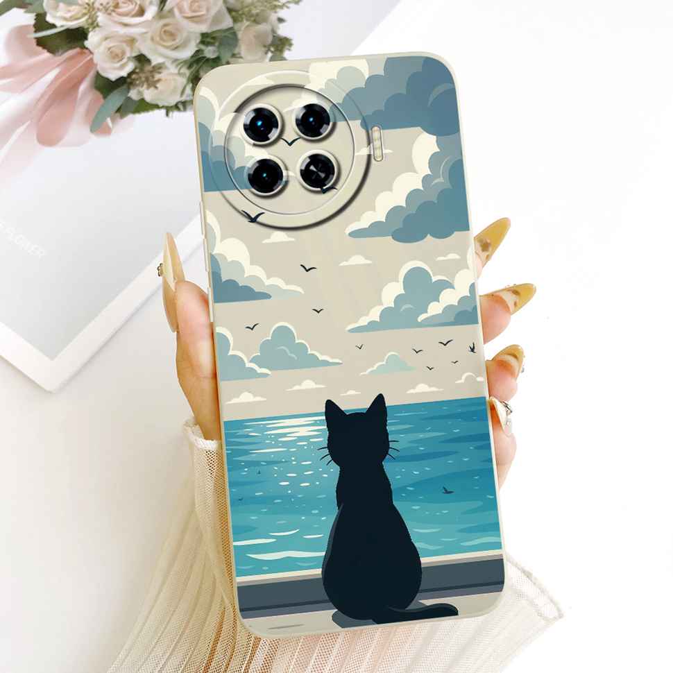 Cute Rabbit Cat Case For Tecno Spark 20 Pro Plus KJ7 Soft Shockproof Cases For Spark20 Spark 20 Pro+ ProPlus Silicone Back Cover