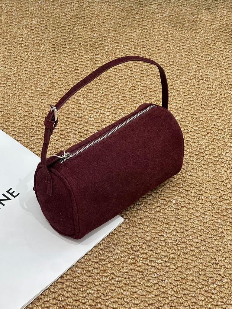 Bolso Sobaco de Cuero Vacuno Esmerilado Genuino para Mujer - Bolso de Mano Versátil para Otoño/Invierno