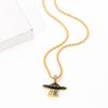 Hip Hop Creative Spaceship UFO Necklace UFO Colorful Shine Light Beam NeckChain For Man Women Rapper Jewelry Gifts
