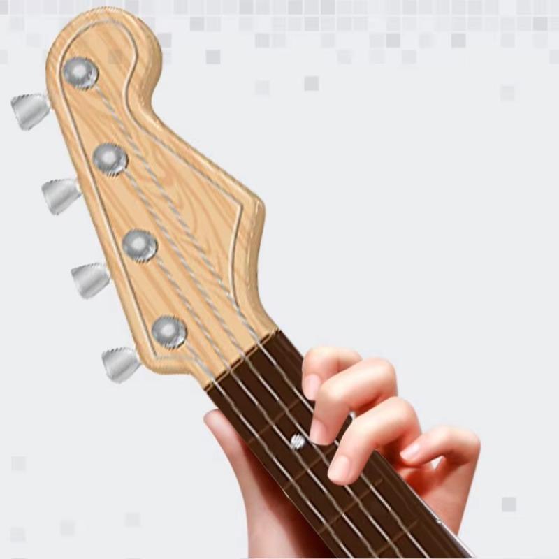 Children'S Rock Electric Guitar Toy Multi Functional Instrument Pullable String Electric Guitar Toy Music