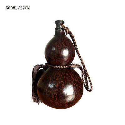 Chinese Retro-Inspired Gourd Water Bottle Large Capacity Durable Gourd Beverage Container Boating Decor Camping Barbecue