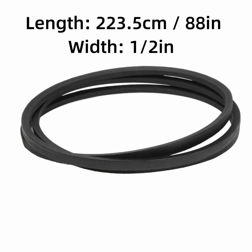Black Lawn Mower Belt 144200 Drive Belt Transmission Drive Belt  Lawn Mower Replacement