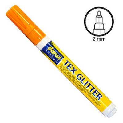 Darwi - Glitter Orange Fabric Paint Marker