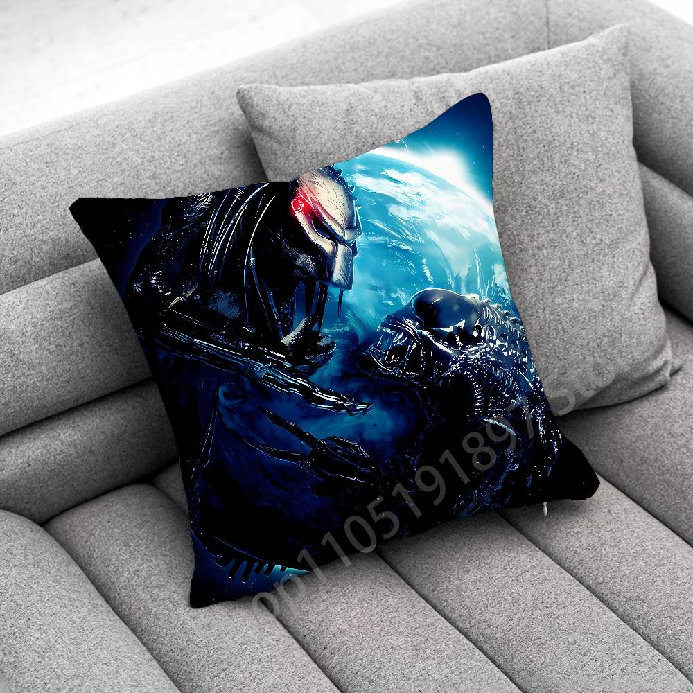 X-Xenomorph Alien P-Predator Throw Pillow Case For 30x30cm 40x40cm 45x45cm 50x50cm 55x55cm Square Sofa Pillowcase Shell
