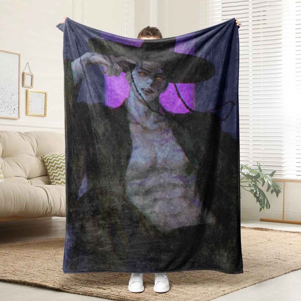 KPop Demon Hunters The fantasy world on the blanket: Anime characters and cute pet patterns keep warm and warm