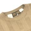 FENDI Fendi Club Zucca Pecan FF Logo Apparel tops long sleeves sweater