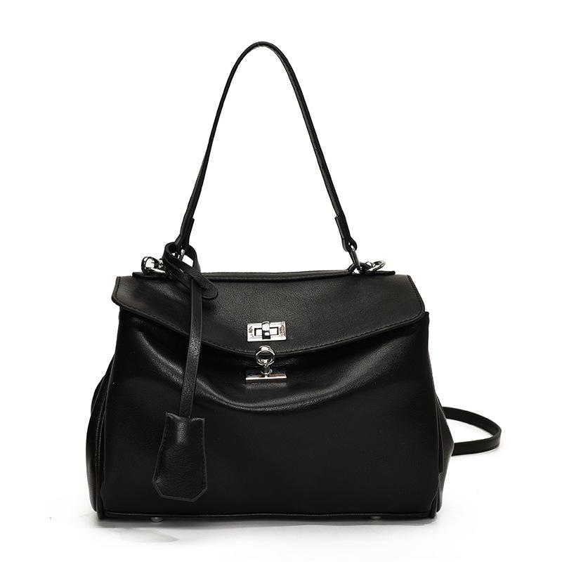 

Сумка Женская Новая Мода Повседневная Универсальная Большая Вместимость чёрный