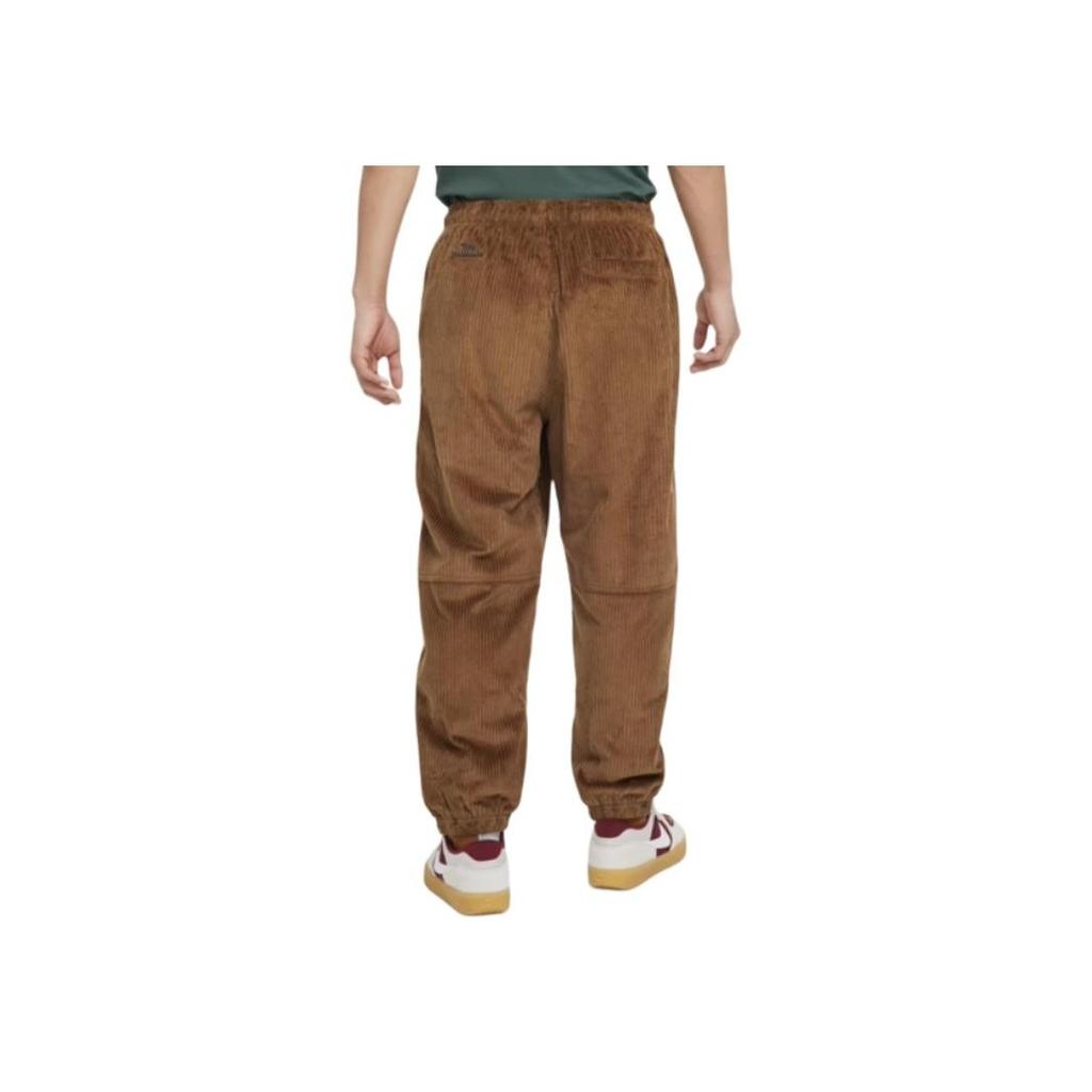 Nike SB Solid Outdoor Mid-Waist Drawstring Cuffed Casual Pants Unisex Bottoms Light-British-Brown Deep-Sea-Blue FV7396-281