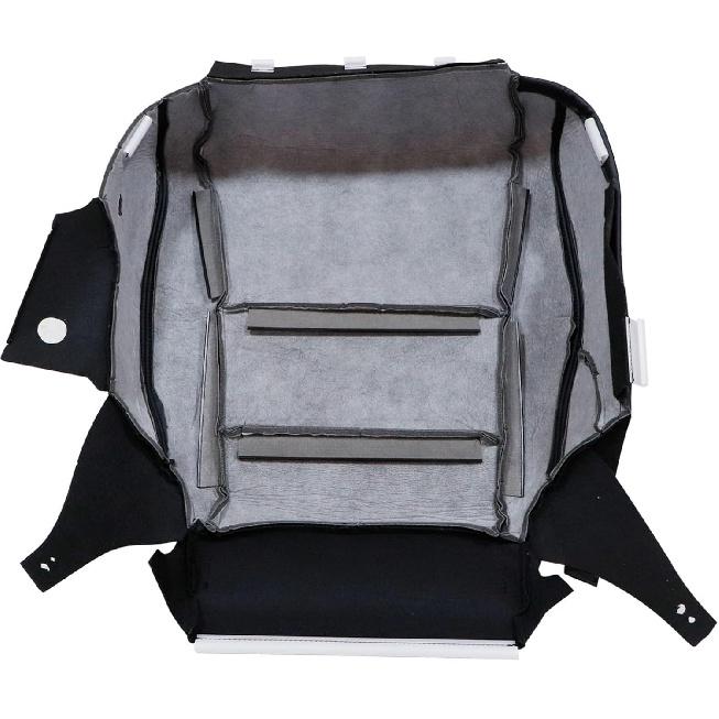 NLQR Front Passenger Side Bottom Replacement Seat Cover Microfiber Leather Black Perforated Compatible with Honda Accord Sedan 2013 2014 2015 2016