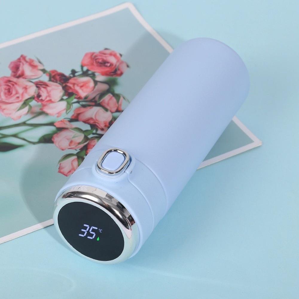 1 Stück 400 ml Intelligente Thermoskanne Edelstahl-Wasserflasche LED Digitaler Temperaturanzeige Kaffee-Thermosbecher Intelligente Isolierung