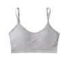 One-Piece Strapless Wire-Free Cotton Camisole Sports Bra for Women