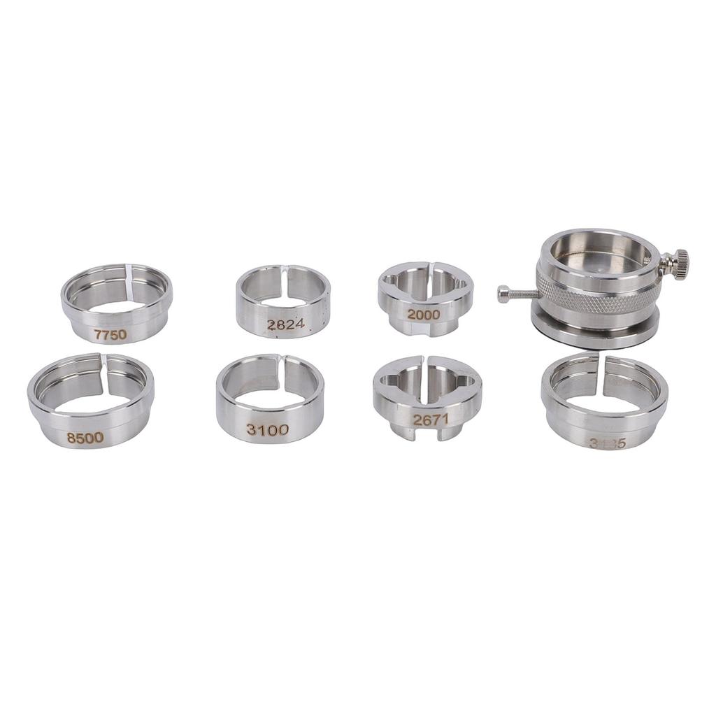 8pcs Watch Movement Fixing Kit Stainless Steel Watch Movement Base for Watchmaker Watch Repair Tool