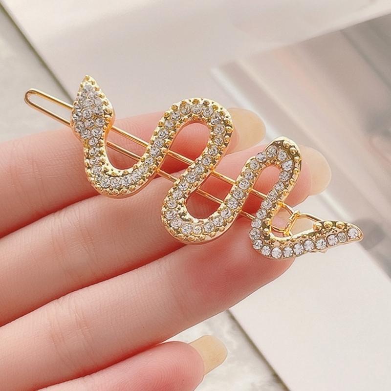 Luxurious Snake Hair Accessory Decorated with Rhinestones Hairpieces Unique Hair Accesories For Party Wedding