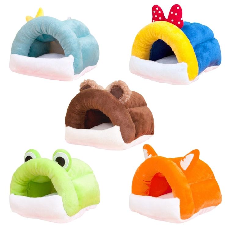 Comfortable Pet Hammock Bed for Hamster Washable Rodents Nest with Warm Filling Small Animal Rest Sleep Bed Hideouts Nest