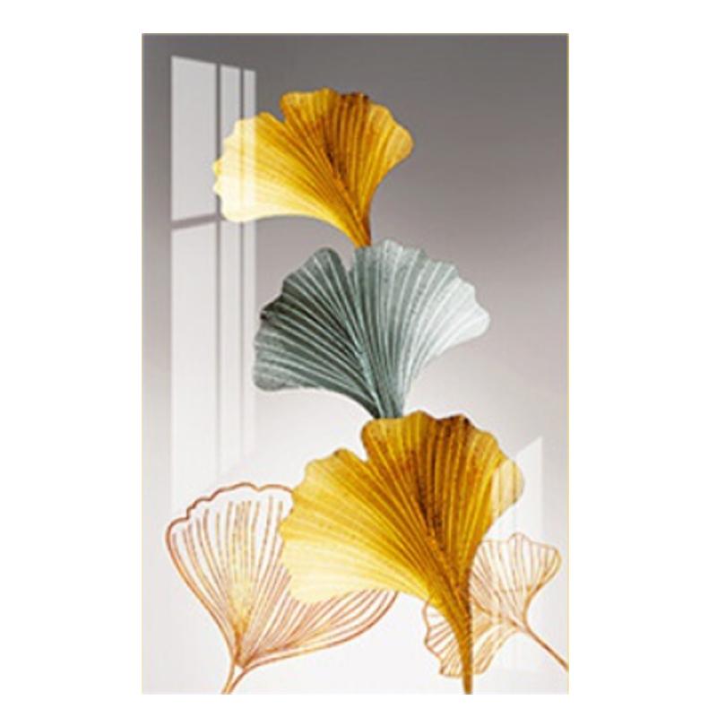 Abstract Plant Color Ginkgo Leaf Wall Art Canvas Painting Cuadros Posters Nordic Poster Picture Wall Pictures For Living Room Unframed
