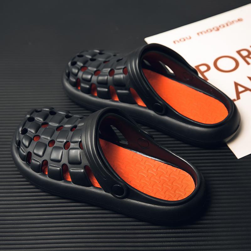 Fashion Hole Slippers Perforated Shoes MenS Shoes Fashionable Versatile Lightweight And Non Slip Sports Beach Sandals Men Women