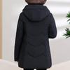 Middle Age Women's Puffer Jackets Winter Vintage Parkas Hooded Plus Size Elegant Thick Warm Down Coats Woman Outerwears