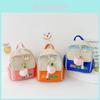 Colorful Canvas Preschool Backpack With Adorable Letter Design For Kids