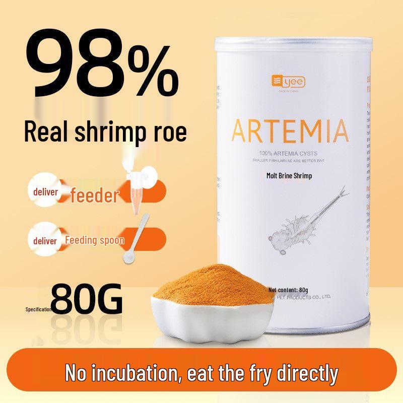 Dekapsulovaná vajíčka žábronožky solné - Líhnutelné krmivo pro plůdek tropických ryb a gupek