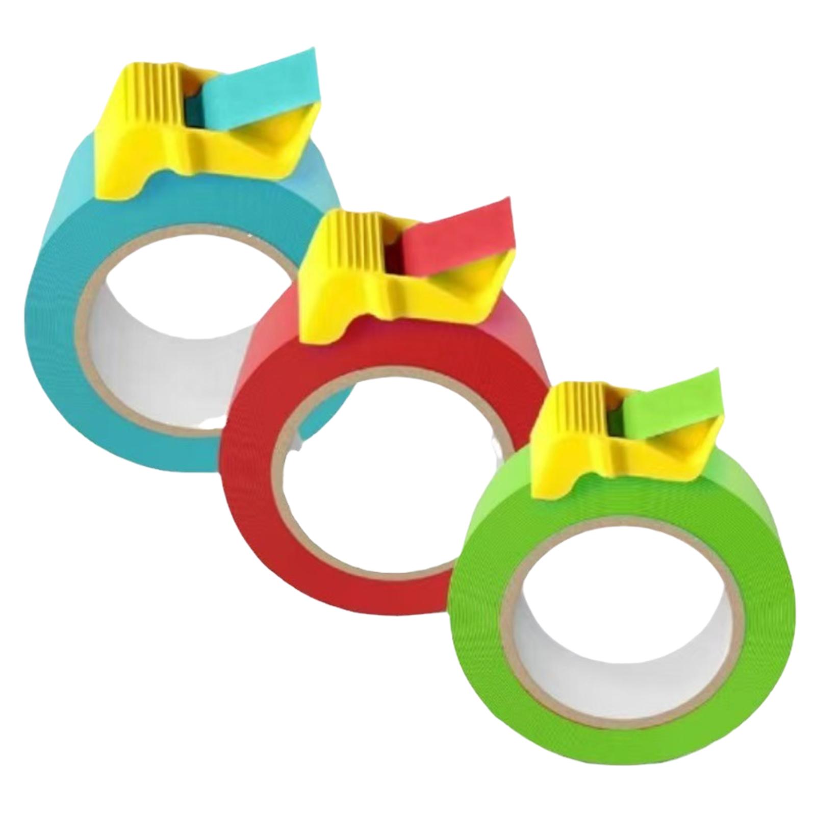 

3Pcs Portable Tape Dispenser Multi-Purpose Painting Tape Divider Cute Tape Cutting Tool for Home Studio Outdoor Use spain