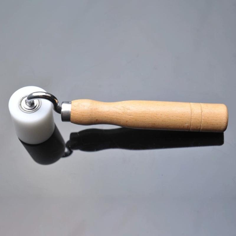 Flat Pressure Roller Wood Handle Wallpaper Roller Construction Tool Seam Rolling Tool Edge Seam Roller Enduring