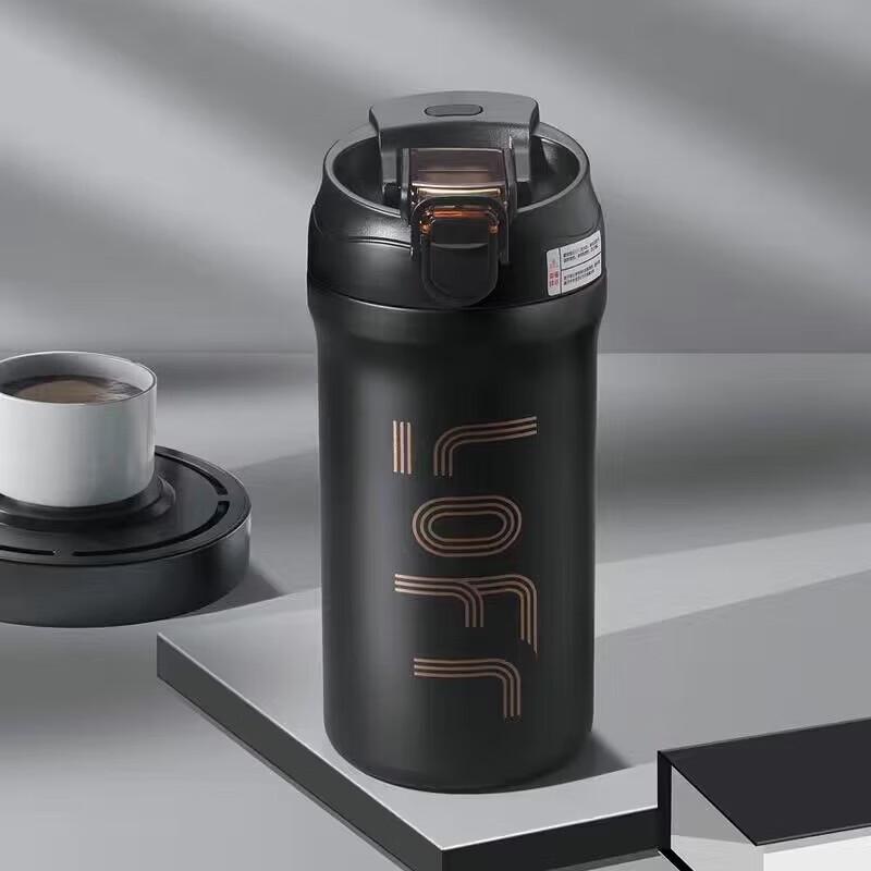 Chuanfeng K7001 316 Stainless Steel Insulated Coffee Mug with Straw