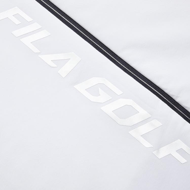 Fila Athletics Logo Printed Sports Stand Collar Cotton Jacket Men Jacket Jade-White A11M215903F-WT
