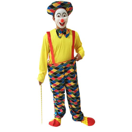 Halloween Costume Masquerade Cos Clown Adult Clown Performance Costume Clown Costume Clown Mask