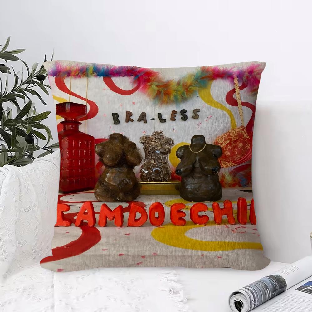 

Cushion Cover Anti-dustmite Pillowcase Invisible Zipper Silky Short Plush Sofa Cushion Cover Yumi s Cells The Movie 30cmx30cm