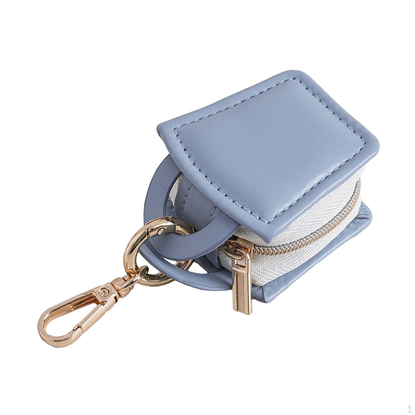 

Кольца держатель брелок ювелирные изделия удобный элегантный портативный органайзер чехол для бега синий