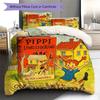 Pippi Longstocking Custom Name Pattern Bedding,Quilt Set Quilt Cover Pillowcase Home Birthday Gift(1 * duvet cover + 2 * pillowcase, without core)