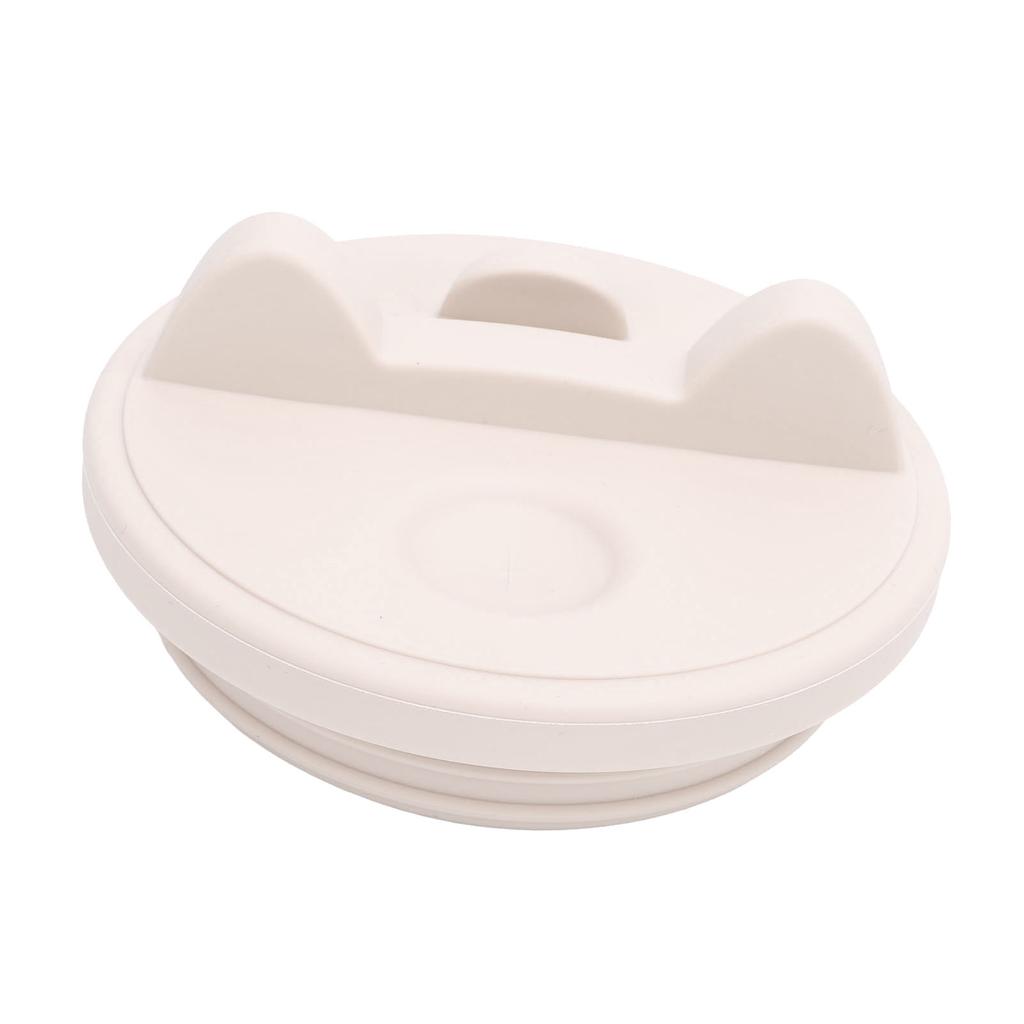 Water Cup Lid Cat Ear Shape Phone Holder Silicone Spill Proof Cover for 40oz Tumbler Cup Skin Color