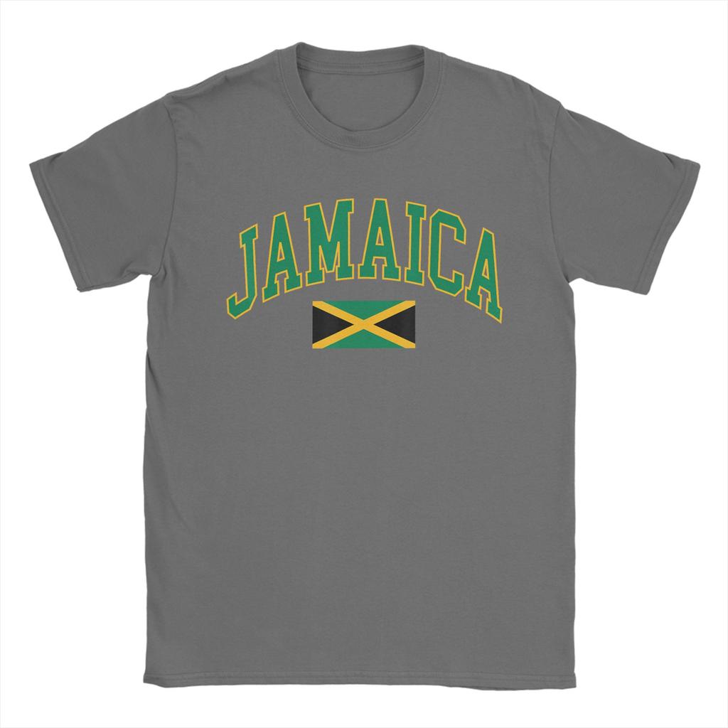 Jamaica Flag Jamaican Pure Cotton T Shirt For Men Summer Y2K Retro TShirts O Neck Hipster Tees Big Size Loose Tops