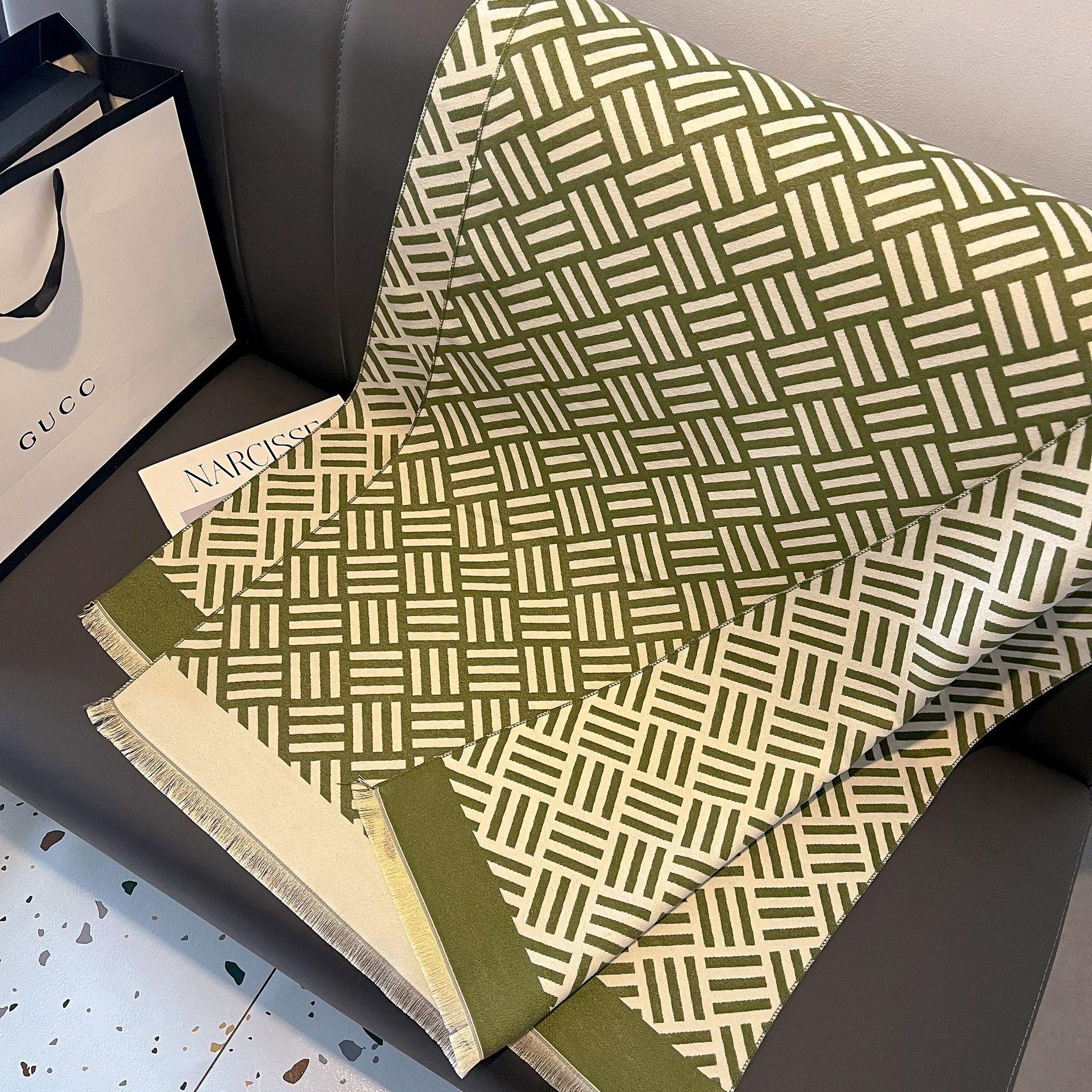 

Премиальный шарф из утолщенного искусственного кашемира, женский утолщенный теплый шарф, универсальная модная шаль двойного назначения, партия 180*65cm