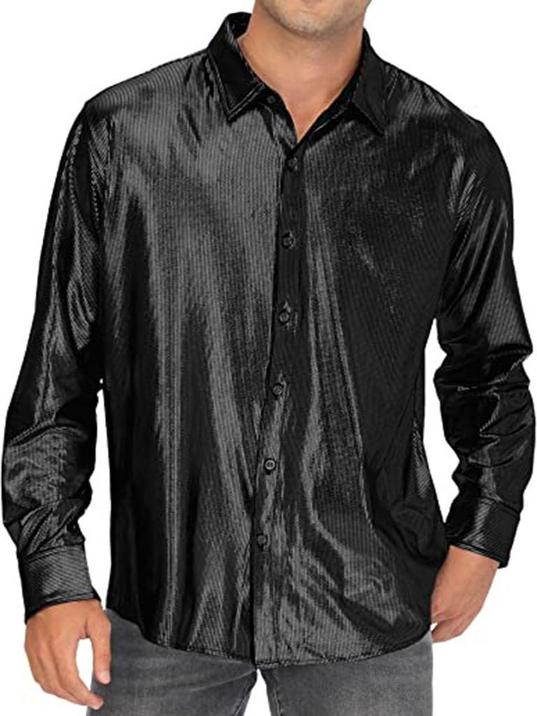 Fantasy Theme Shirt With Sequin Fabric For Cosplay And Casual Wear