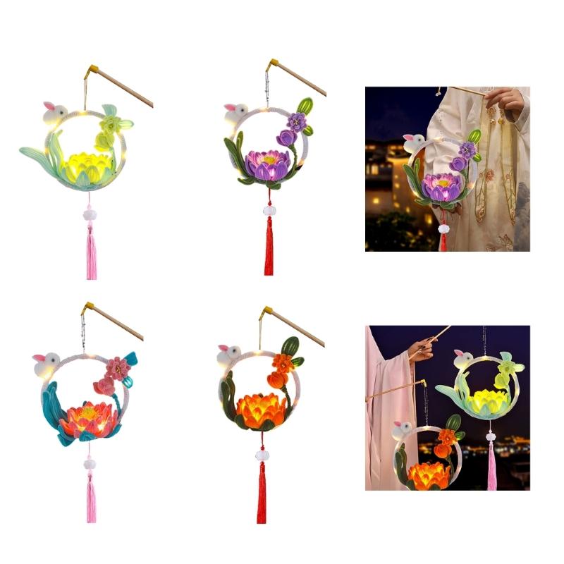 Lovely Rabbit Shape Handmade Twisting Bar Flower Light Fashion Home Accessory for Bedroom Living Room Decoration