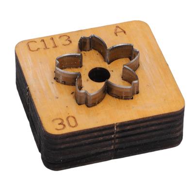 Flower Leather Cutting Die   Wood Carbon Steel Flower Shape Leather Cut Mold for Craft