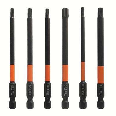 Practical Screwdriver Bit T10-T40 1/4 Inch Hex Head