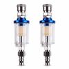2pcs 1/4 Inch BSPP Oil Water Separator 1/4 Inch NPT Male and Female Thread Compressed Air Filter Plastic