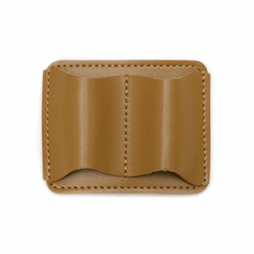 Elegant Leather Pen Loop Holder Metal Clip Leather Pen Clip Double Retro Pen Holder Journal хаки