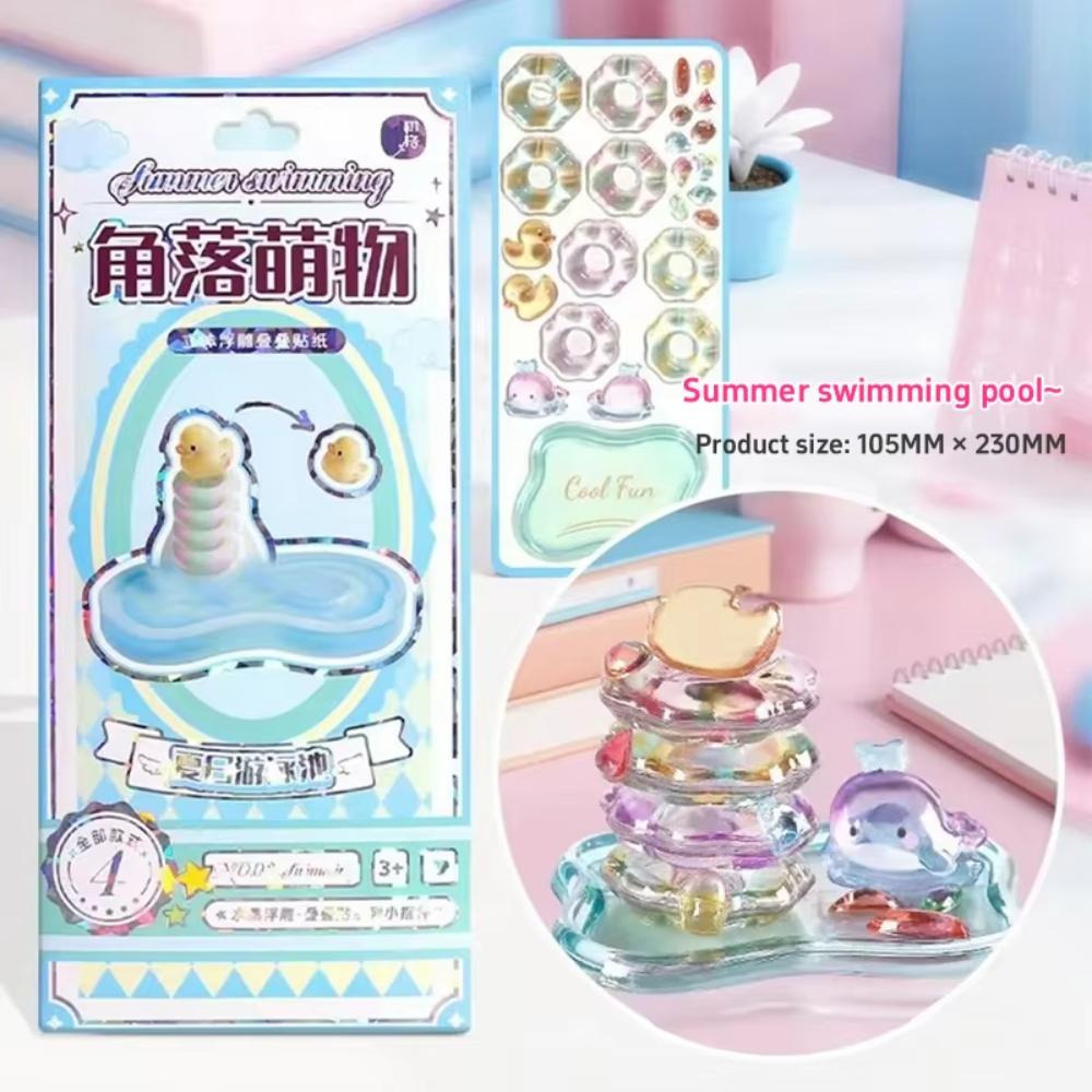 

3D Relief Folding Music Sticker Cute Cartoon Corner Decor Sticker Students Solid Sticker By Hand Diy For Notebook Computer Decor