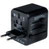 Verbatim Travel Adapter Eu/Uk/Us 2Xusb-A/Usb-C Pd 20W Uta-02 Black/Black 49544