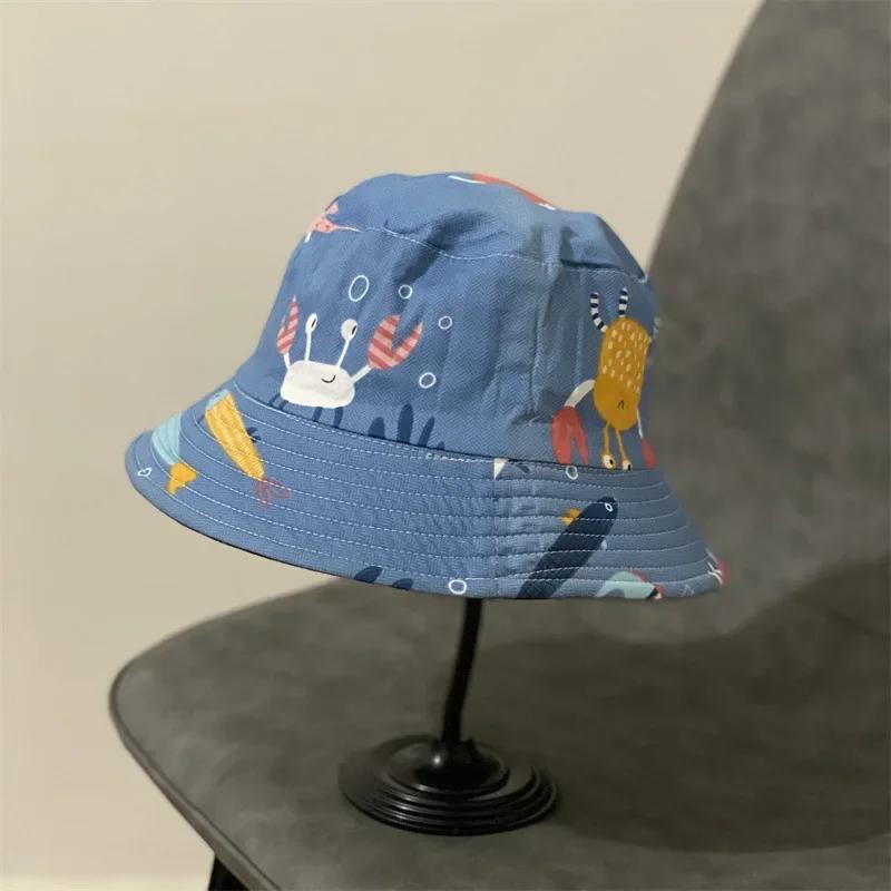 

Модная двухсторонняя шляпа рыбака с рисунком подводного животного акулы для мужчин и женщин, солнцезащитные шляпы для отдыха на открытом воздухе BE