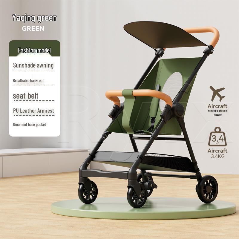 Compact Folding Baby Stroller: Lightweight, Travel-Friendly & Airline Approved