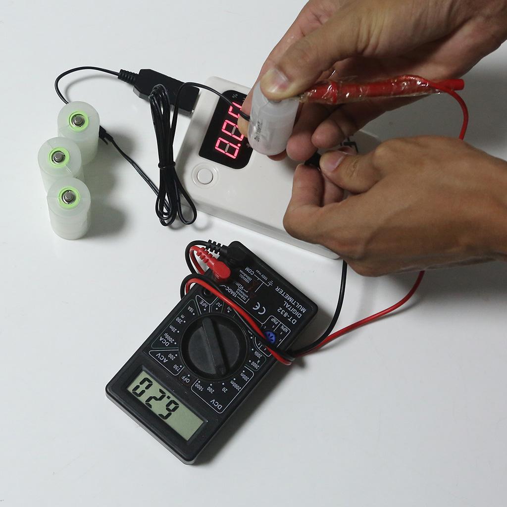1 To 3 D Battery To USB Electric Converter Replace 1-4pcs D Cell Battery 1.5V 3V 4.5V 6V for Gas Water Heater Flashlight