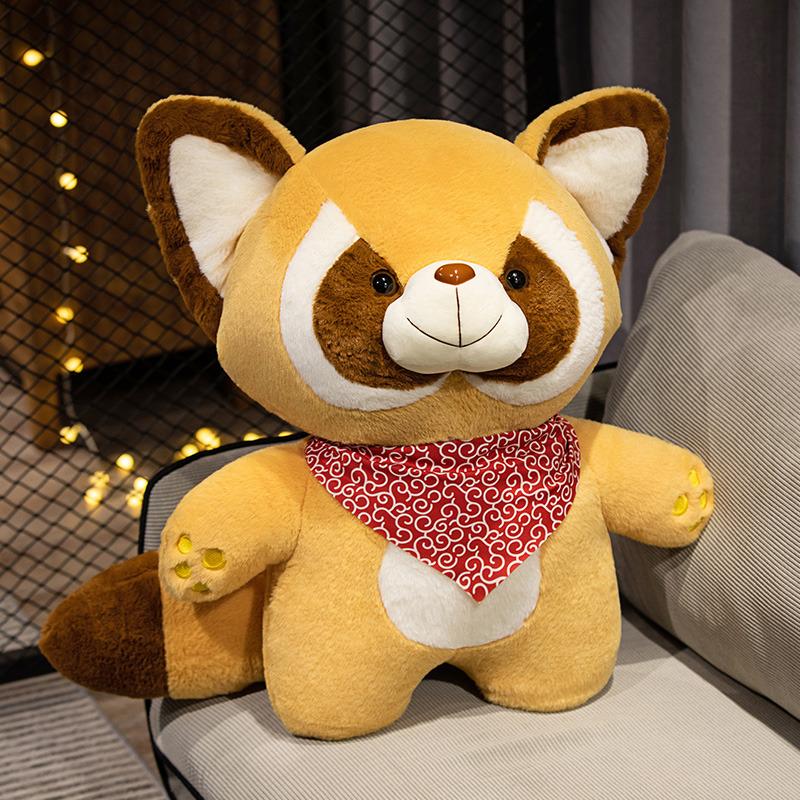 Plush Raccoon Doll Toy Appease Toys Adorable Bedroom Decor Red Panda Plush Toy Christmas Gift