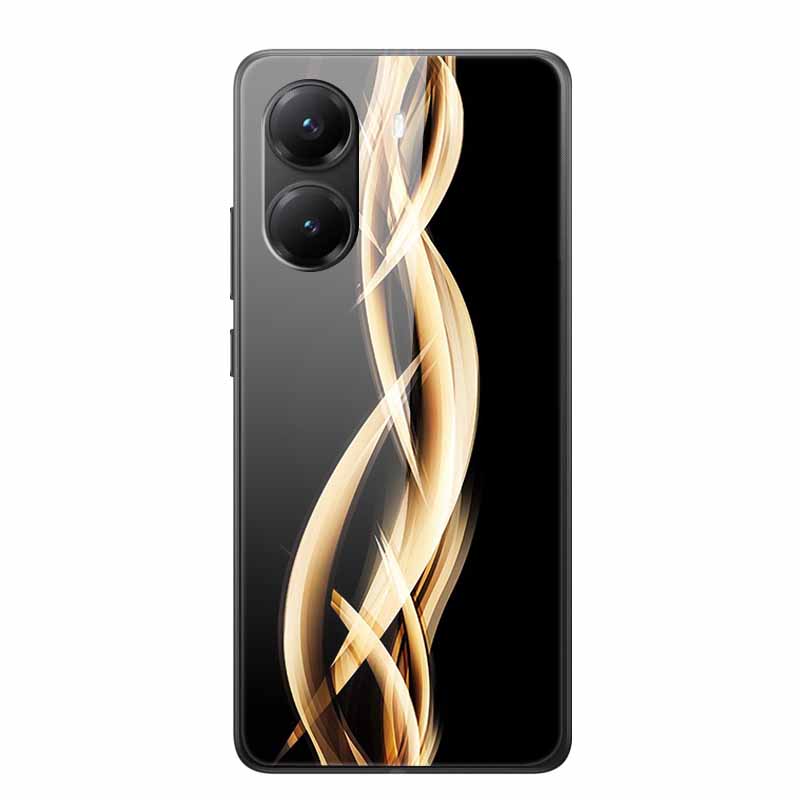 Tempered Glass Case For Xiaomi Poco X7 Pro Case Hard Glass Back Cover Soft TPU Bumper For Redmi Turbo 4 Phone Case X7Pro Turbo4
