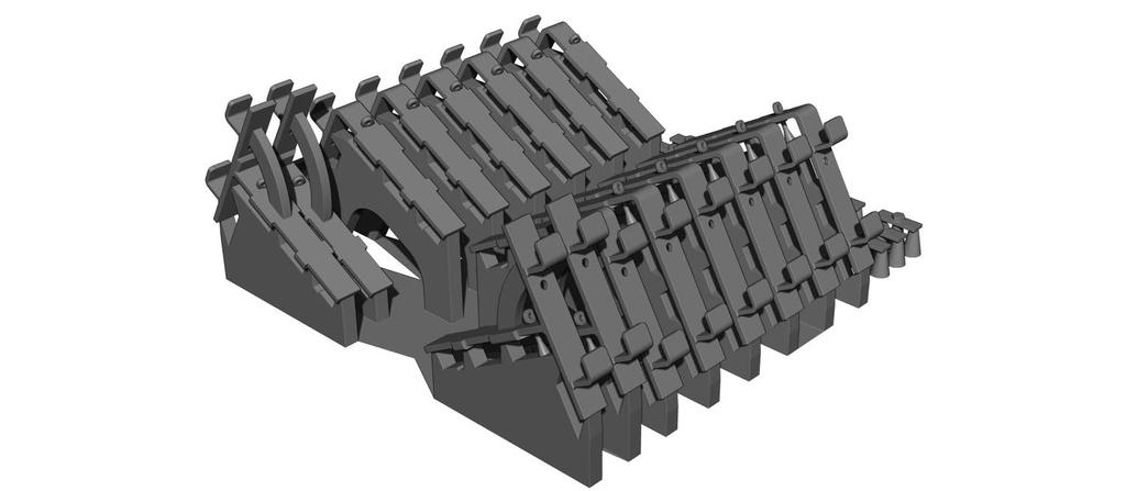 BSK Model 1/35 WWII German Panther Tank Ausf. D Side Skirt Hangers, Plastic Model Kit Parts, BSKD35021 (Tank)